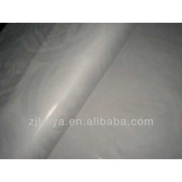 Color blanco Tela africana Damasco Shadda Guinea Brocade Bazin Riche 100% algodón